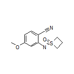 4-Methoxy-2-[(1-oxidothietan-1-ylidene)amino]benzonitrile