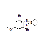 1-[(2,6-Dibromo-4-methoxyphenyl)imino]thietane 1-Oxide