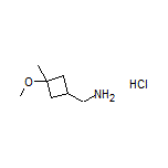 (3-Methoxy-3-methylcyclobutyl)methanamine Hydrochloride