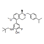(R)-2-Fluoro-4-[2-(4-isopropylbenzyl)-6-methoxy-1-methyl-1,2,3,4-tetrahydroisoquinolin-5-yl]-6-(neopentylamino)phenol