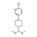 2-Chloro-5-[4-(dimethoxymethyl)piperidin-1-yl]pyridine