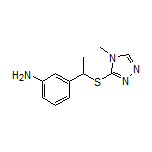 3-[1-[(4-Methyl-4H-1,2,4-triazol-3-yl)thio]ethyl]aniline