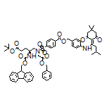 4-[[1-(4,4-Dimethyl-2,6-dioxocyclohexylidene)-3-methylbutyl]amino]benzyl (S)-4-[N-[2-(Benzyloxy)-2-oxoethyl]-N-[2-(Fmoc-amino)-5-(tert-butoxy)-5-oxopentyl]sulfamoyl]benzoate