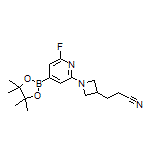 2-[3-(2-Cyanoethyl)azetidin-1-yl]-6-fluoropyridine-4-boronic Acid Pinacol Ester