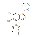 5-Chloro-6-fluoro-1-(tetrahydro-2H-pyran-2-yl)-1H-indazole-4-boronic Acid Pinacol Ester
