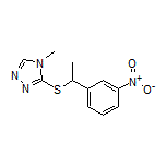4-Methyl-3-[[1-(3-nitrophenyl)ethyl]thio]-4H-1,2,4-triazole