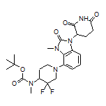 3-[4-[4-[Boc-(methyl)amino]-3,3-difluoro-1-piperidyl]-3-methyl-2-oxo-2,3-dihydro-1H-benzo[d]imidazol-1-yl]piperidine-2,6-dione