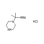2-Methyl-2-(piperazin-1-yl)propanenitrile Hydrochloride