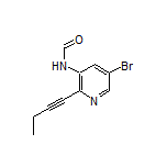 N-[5-Bromo-2-(1-butyn-1-yl)pyridin-3-yl]formamide