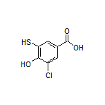 3-Chloro-4-hydroxy-5-mercaptobenzoic Acid