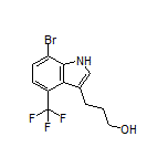 3-[7-Bromo-4-(trifluoromethyl)-3-indolyl]-1-propanol