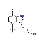3-[7-Chloro-4-(trifluoromethyl)-3-indolyl]-1-propanol