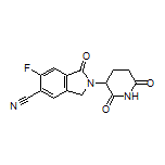 2-(2,6-Dioxopiperidin-3-yl)-6-fluoro-1-oxoisoindoline-5-carbonitrile
