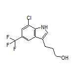3-[7-Chloro-5-(trifluoromethyl)-3-indolyl]-1-propanol