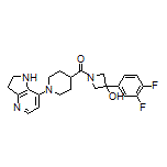 [3-(3,4-Difluorophenyl)-3-hydroxyazetidin-1-yl][1-(2,3-dihydro-1H-pyrrolo[3,2-b]pyridin-7-yl)piperidin-4-yl]methanone