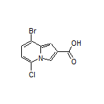 8-Bromo-5-chloroindolizine-2-carboxylic Acid
