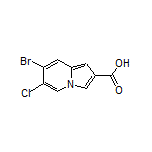 7-Bromo-6-chloroindolizine-2-carboxylic Acid