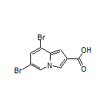 6,8-Dibromoindolizine-2-carboxylic Acid