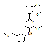 6-(2,3-Dihydrobenzo[b][1,4]dioxin-5-yl)-N-[3-[(dimethylamino)methyl]phenyl]-2-methoxypyridin-3-amine
