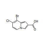 8-Bromo-7-chloroindolizine-2-carboxylic Acid