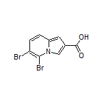 5,6-Dibromoindolizine-2-carboxylic Acid
