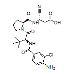 (S)-3-[(S)-1-[(S)-2-(4-Amino-3-chlorobenzamido)-3,3-dimethylbutanoyl]pyrrolidine-2-carboxamido]-3-cyanopropanoic Acid