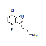 3-(7-Chloro-4-fluoro-3-indolyl)-1-propanamine