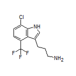 3-[7-Chloro-4-(trifluoromethyl)-3-indolyl]-1-propanamine