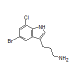 3-(5-Bromo-7-chloro-3-indolyl)-1-propanamine
