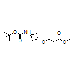 Methyl 3-[trans-3-(Boc-amino)cyclobutoxy]propanoate