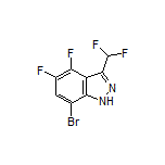 7-Bromo-3-(difluoromethyl)-4,5-difluoro-1H-indazole