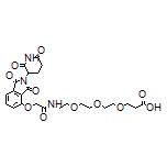 1-[[2-(2,6-Dioxo-3-piperidyl)-1,3-dioxoisoindolin-4-yl]oxy]-2-oxo-6,9,12-trioxa-3-azapentadecan-15-oic Acid