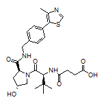 4-[[(S)-1-[(2S,4R)-4-Hydroxy-2-[[4-(4-methylthiazol-5-yl)benzyl]carbamoyl]pyrrolidin-1-yl]-3,3-dimethyl-1-oxobutan-2-yl]amino]-4-oxobutanoic Acid
