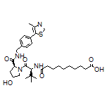 10-[[(S)-1-[(2S,4R)-4-Hydroxy-2-[[4-(4-methylthiazol-5-yl)benzyl]carbamoyl]pyrrolidin-1-yl]-3,3-dimethyl-1-oxo-2-butyl]amino]-10-oxodecanoic Acid