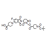 1-[2-[1-[[(1-Boc-piperidine-4-carbonyl)oxy]methyl]-2,6-dioxo-3-piperidyl]-6-fluoro-1,3-dioxoisoindolin-5-yl]piperidine-4-carboxylic Acid
