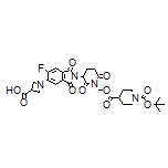 1-[2-[1-[[(1-Boc-piperidine-4-carbonyl)oxy]methyl]-2,6-dioxo-3-piperidyl]-6-fluoro-1,3-dioxoisoindolin-5-yl]azetidine-3-carboxylic Acid