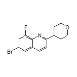 6-Bromo-8-fluoro-2-(tetrahydro-2H-pyran-4-yl)quinoline