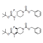 cis-N-Boc-1-Cbz-3-fluoro-N-methylpiperidin-4-amine