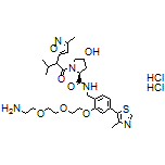 (2S,4R)-N-[2-[2-[2-(2-Aminoethoxy)ethoxy]ethoxy]-4-(4-methylthiazol-5-yl)benzyl]-4-hydroxy-1-[3-methyl-2-(3-methylisoxazol-5-yl)butanoyl]pyrrolidine-2-carboxamide Dihydrochloride