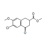 Methyl 6-Chloro-7-methoxy-4-oxo-1,2,3,4-tetrahydronaphthalene-2-carboxylate