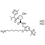 (2S,4R)-N-[2-[(7-Aminoheptyl)oxy]-4-(4-methylthiazol-5-yl)benzyl]-4-hydroxy-1-[3-methyl-2-(3-methylisoxazol-5-yl)butanoyl]pyrrolidine-2-carboxamide Dihydrochloride