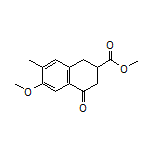 Methyl 6-Methoxy-7-methyl-4-oxo-1,2,3,4-tetrahydronaphthalene-2-carboxylate
