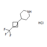 4-[3-(Trifluoromethyl)bicyclo[1.1.1]pentan-1-yl]piperidine Hydrochloride