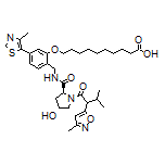10-[2-[[(2S,4R)-4-Hydroxy-1-[3-methyl-2-(3-methylisoxazol-5-yl)butanoyl]pyrrolidine-2-carboxamido]methyl]-5-(4-methylthiazol-5-yl)phenoxy]decanoic Acid
