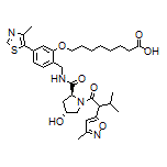 8-[2-[[(2S,4R)-4-Hydroxy-1-[3-methyl-2-(3-methylisoxazol-5-yl)butanoyl]pyrrolidine-2-carboxamido]methyl]-5-(4-methylthiazol-5-yl)phenoxy]octanoic Acid