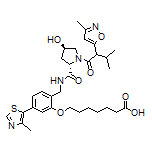 7-[2-[[(2S,4R)-4-Hydroxy-1-[3-methyl-2-(3-methylisoxazol-5-yl)butanoyl]pyrrolidine-2-carboxamido]methyl]-5-(4-methylthiazol-5-yl)phenoxy]heptanoic Acid