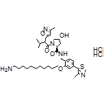 (2S,4R)-N-[2-[(11-Aminoundecyl)oxy]-4-(4-methylthiazol-5-yl)benzyl]-4-hydroxy-1-[3-methyl-2-(3-methylisoxazol-5-yl)butanoyl]pyrrolidine-2-carboxamide Dihydrochloride