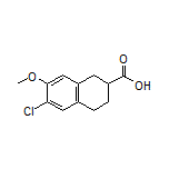 6-Chloro-7-methoxy-1,2,3,4-tetrahydronaphthalene-2-carboxylic Acid