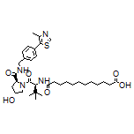 12-[[(S)-1-[(2S,4R)-4-Hydroxy-2-[[4-(4-methylthiazol-5-yl)benzyl]carbamoyl]pyrrolidin-1-yl]-3,3-dimethyl-1-oxobutan-2-yl]amino]-12-oxododecanoic Acid