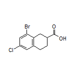 8-Bromo-6-chloro-1,2,3,4-tetrahydronaphthalene-2-carboxylic Acid
